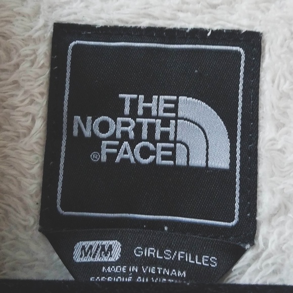 The North Face Fuzzy White & Grey Jacket - Picture 3 of 4
